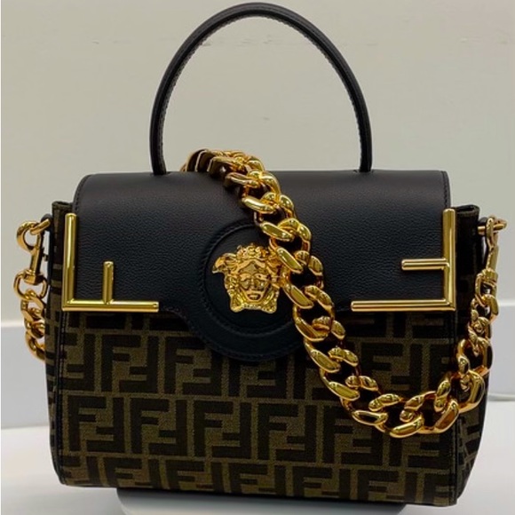 Versace, Bags, Fendace Fendi Versace Collaborationgift Bag Repurposed  Into Beautiful Purse